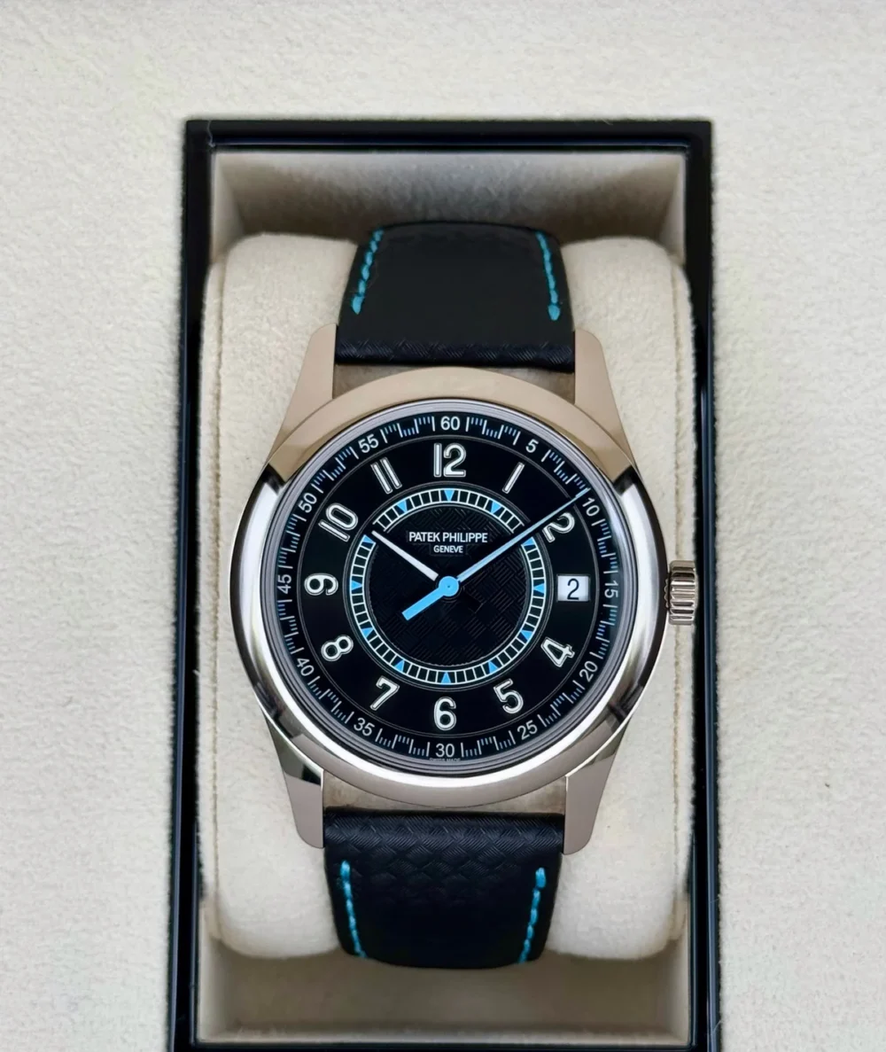 NEW 2023 Patek Philippe 6007G Calatrava White Gold Black Dial