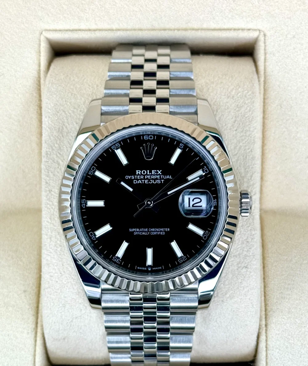 2020 Rolex Datejust 41mm 126334 Stainless Steel Jubilee Black Dial