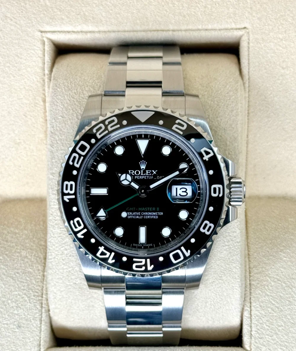 2017 Rolex GMT-Master II 40mm 116710LN Stainless Steel Black Dial