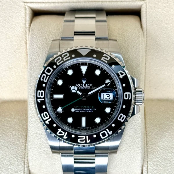 2017 Rolex GMT-Master II 40mm 116710LN Stainless Steel Black Dial