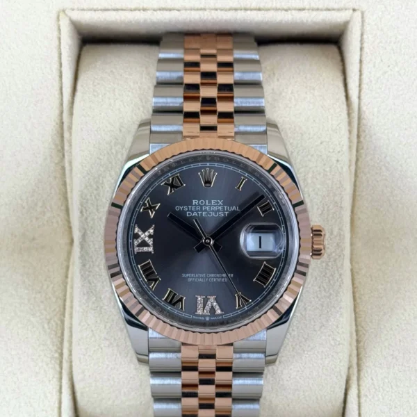 NEW 2025 Rolex Datejust 36mm 126231 Two-Tone Jubilee Slate Rhodium Diamond Dial