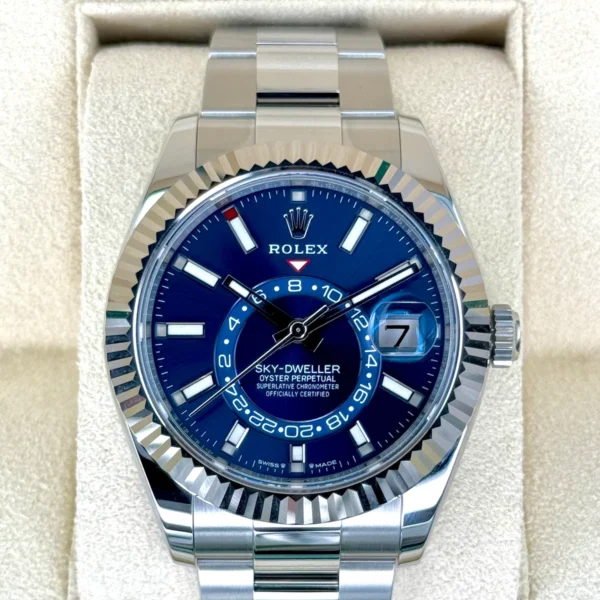 NEW 2024 Rolex Sky-Dweller 42mm 336934 Oyster Blue Dial