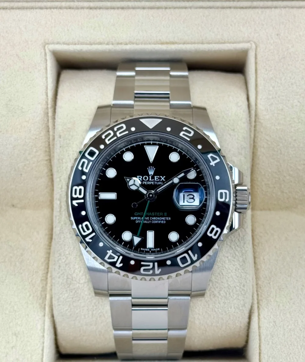 NEW OLD STOCK 2020 Rolex GMT-Master II 40mm 116710LN Black Dial