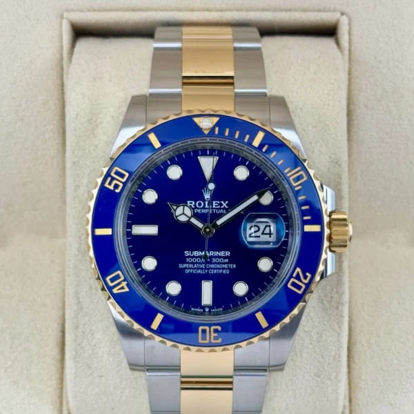 2021 Rolex Submariner "Bluesy" 41mm 126613LB Two-Tone Blue Dial