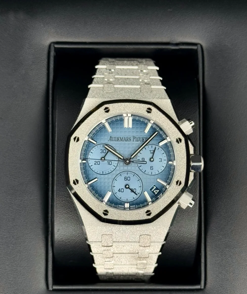 2023 Audemars Piguet 26240BC Frosted White Gold Blue Dial