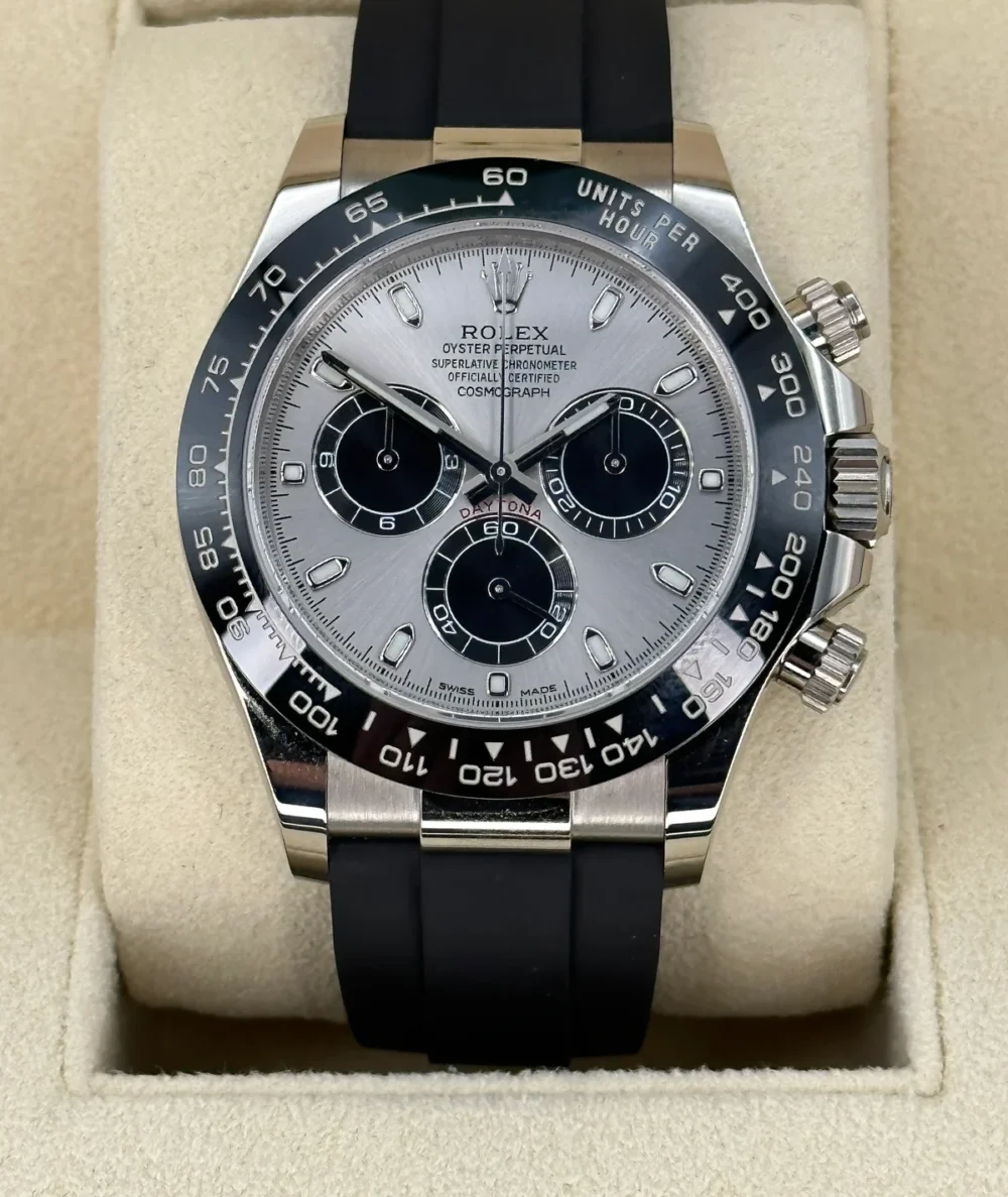 2023 Rolex Daytona 40mm 116519LN White Gold Silver Ghost Dial