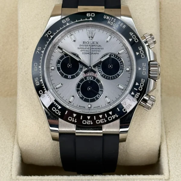 2023 Rolex Daytona 40mm 116519LN White Gold Silver Ghost Dial