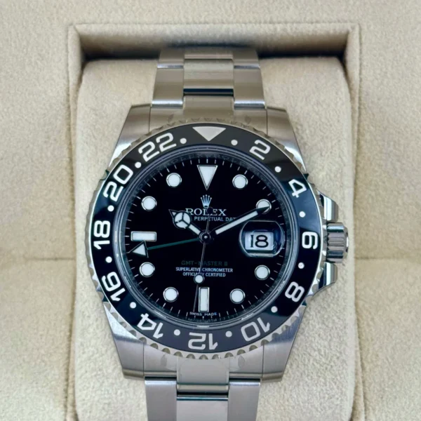 NEW OLD STOCK 2016 Rolex GMT-Master II 40mm 116710LN Black Dial