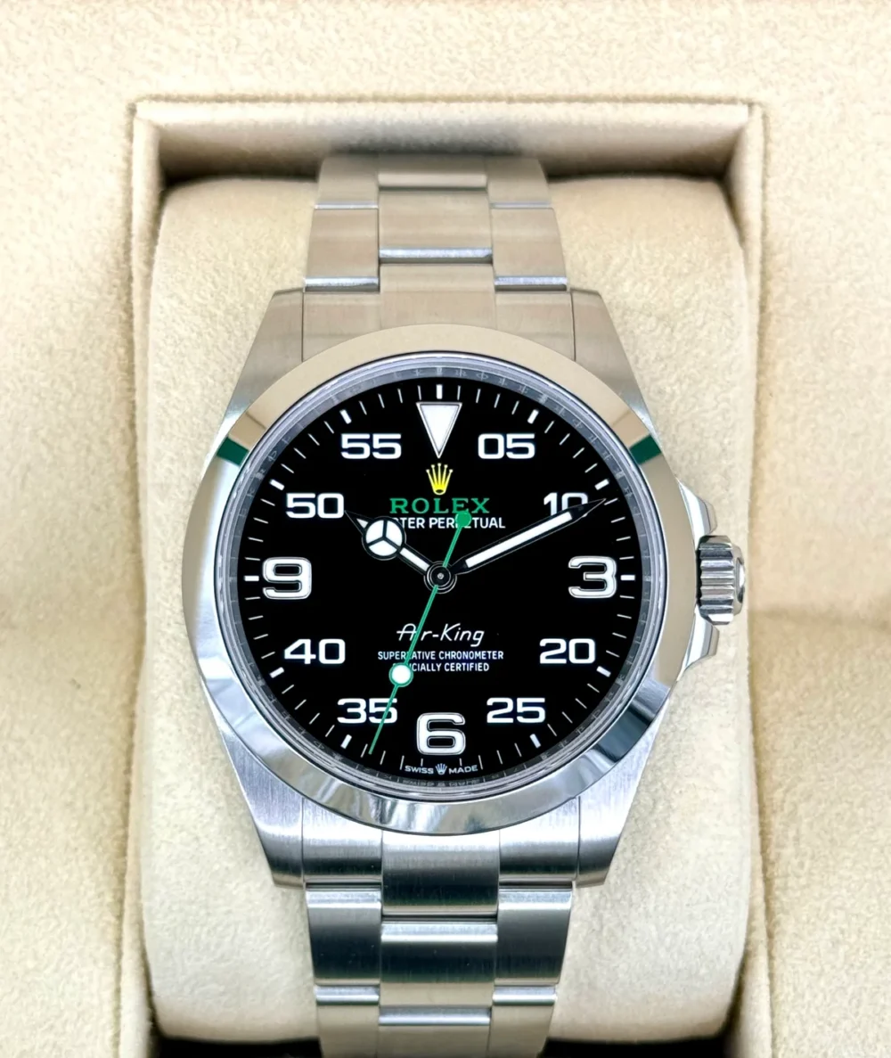 2023 Rolex Air-King 40mm 126900 Stainless Steel Black Dial