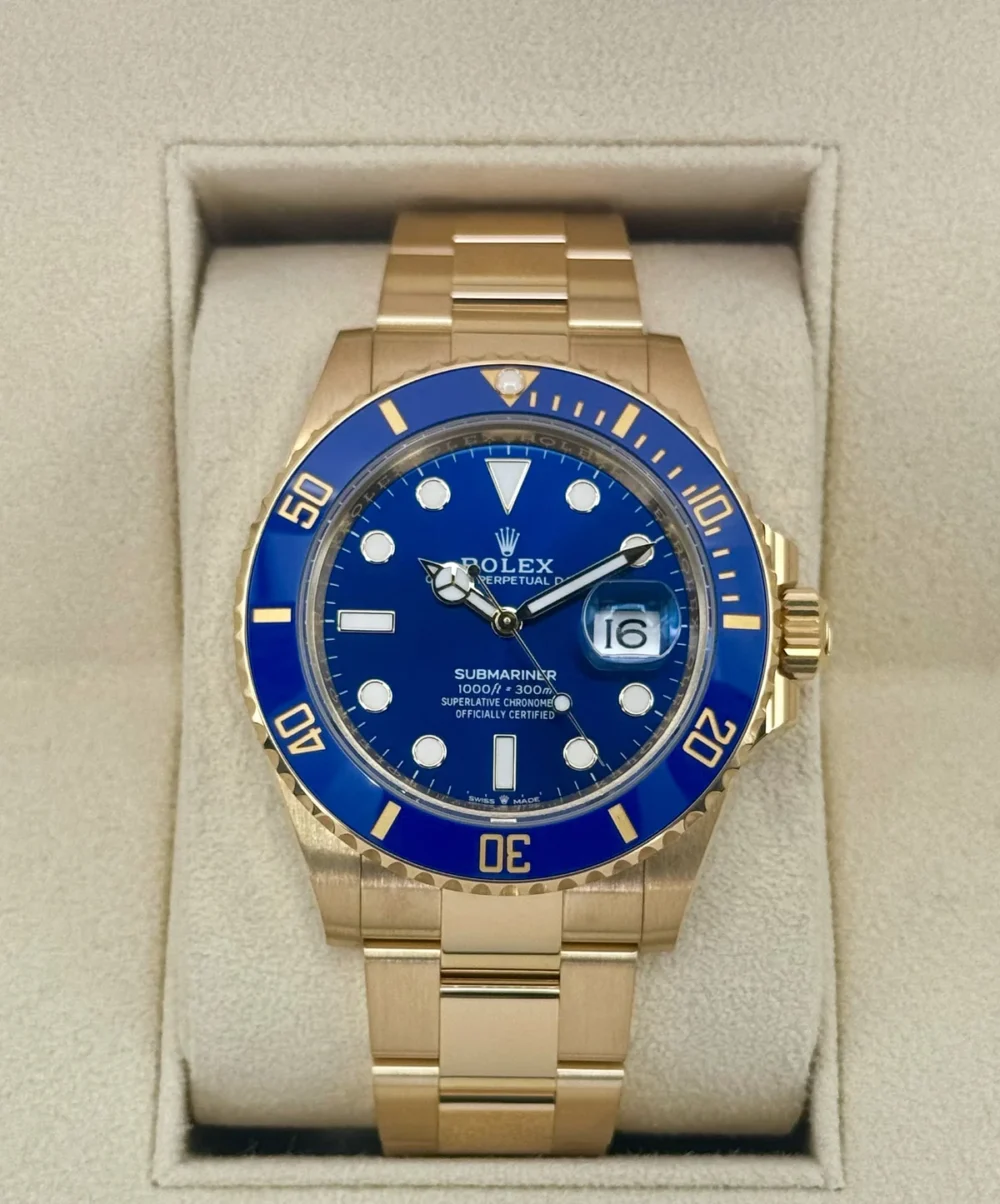 2024 Rolex Submariner "Bluesy" 41mm 126618LB Yellow Gold Blue Dial