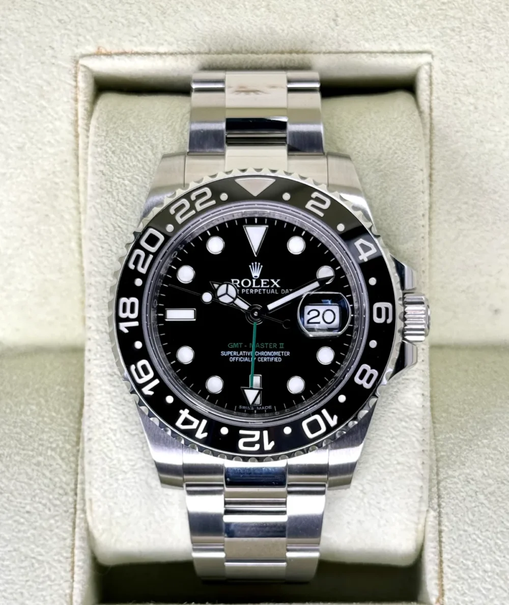2012 Rolex GMT-Master II 40mm 116710LN Stainless Steel Black Dial