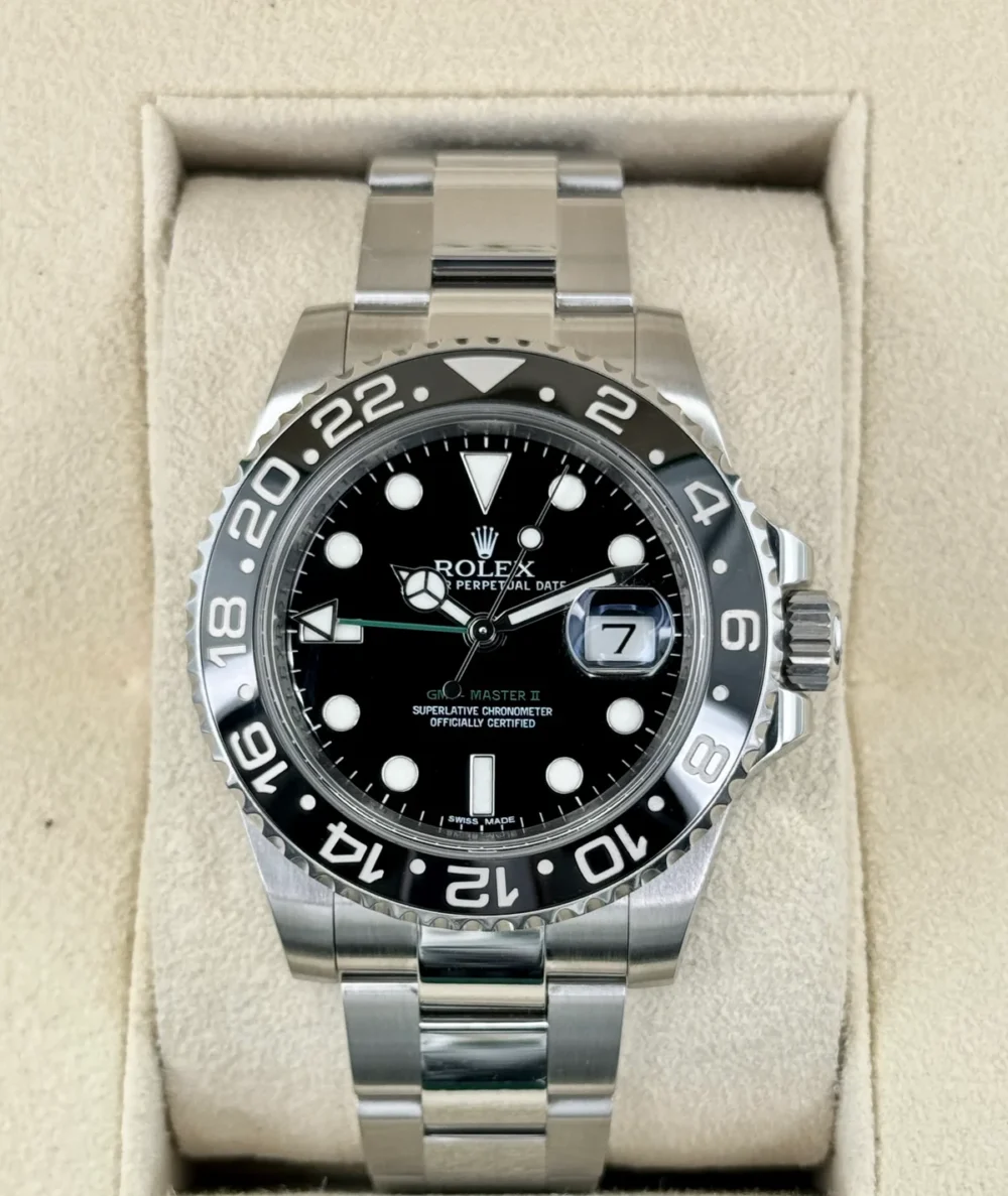 2012 Rolex GMT-Master II 40mm 116710LN Stainless Steel Black Dial