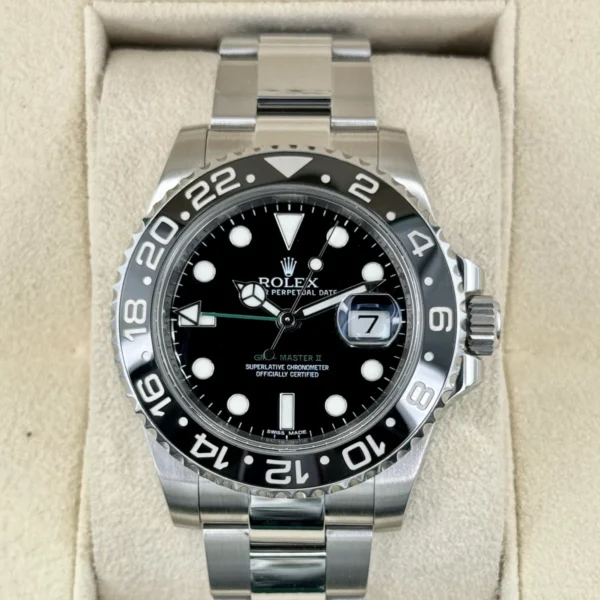 2012 Rolex GMT-Master II 40mm 116710LN Stainless Steel Black Dial