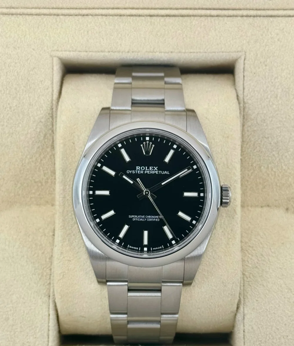 2019 Rolex Oyster Perpetual 39mm 114300 Black Dial