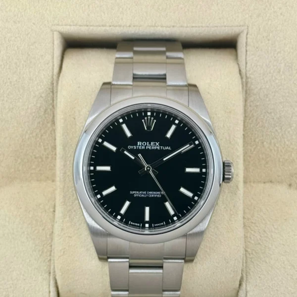 2019 Rolex Oyster Perpetual 39mm 114300 Black Dial