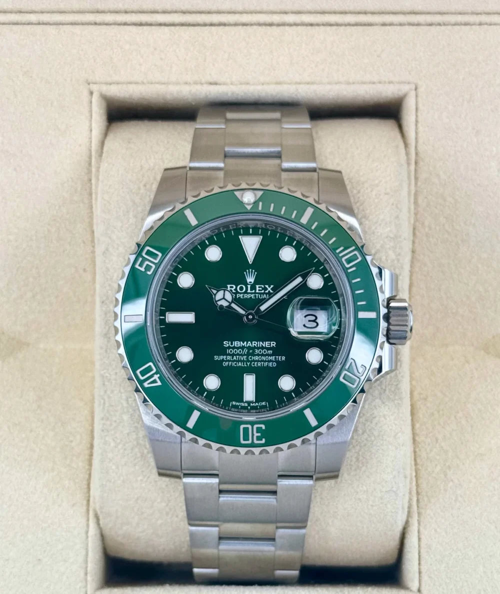 2019 Rolex Submariner "Hulk" 40mm 116610LV Green Dial