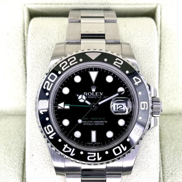 2012 Rolex GMT-Master II 40mm 116710LN Stainless Steel Black Dial