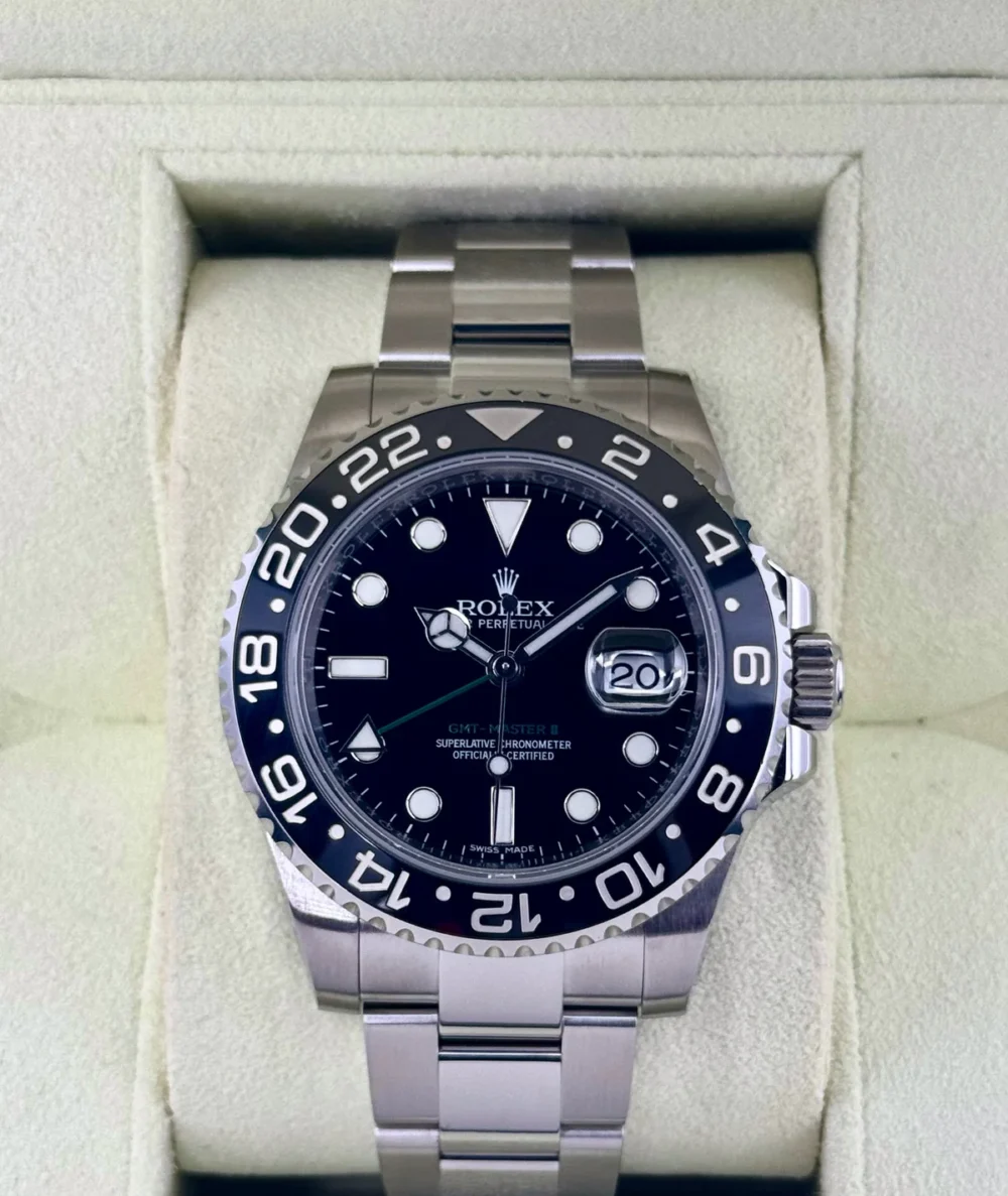 Rolex GMT-Master II 40mm 116710LN Stainless Steel Black Dial