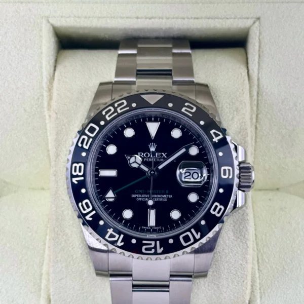 Rolex GMT-Master II 40mm 116710LN Stainless Steel Black Dial