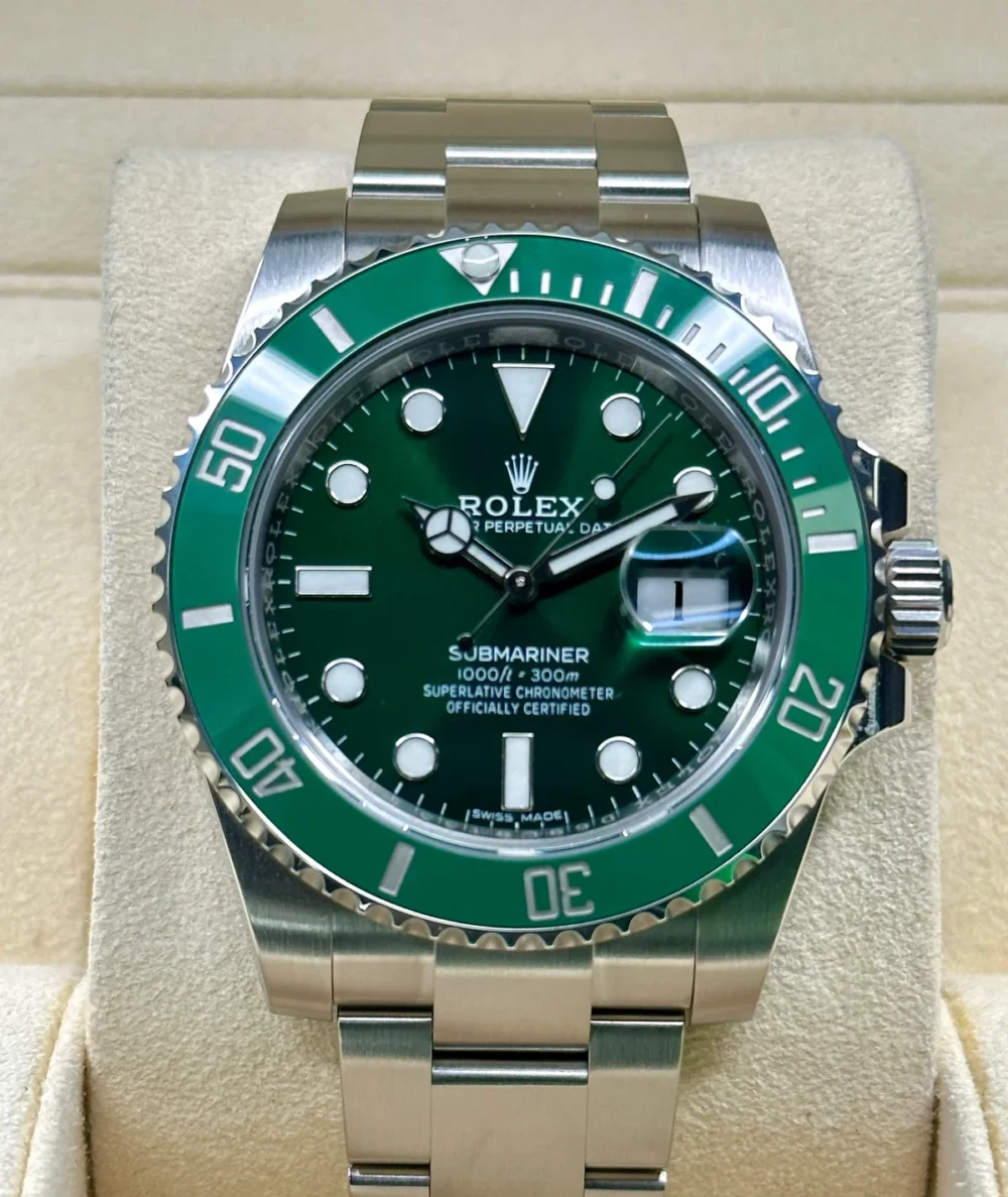 2016 Rolex Submariner "Hulk" 40mm 116610LV Green Dial