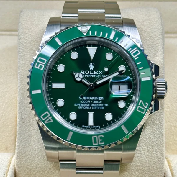 2016 Rolex Submariner "Hulk" 40mm 116610LV Green Dial