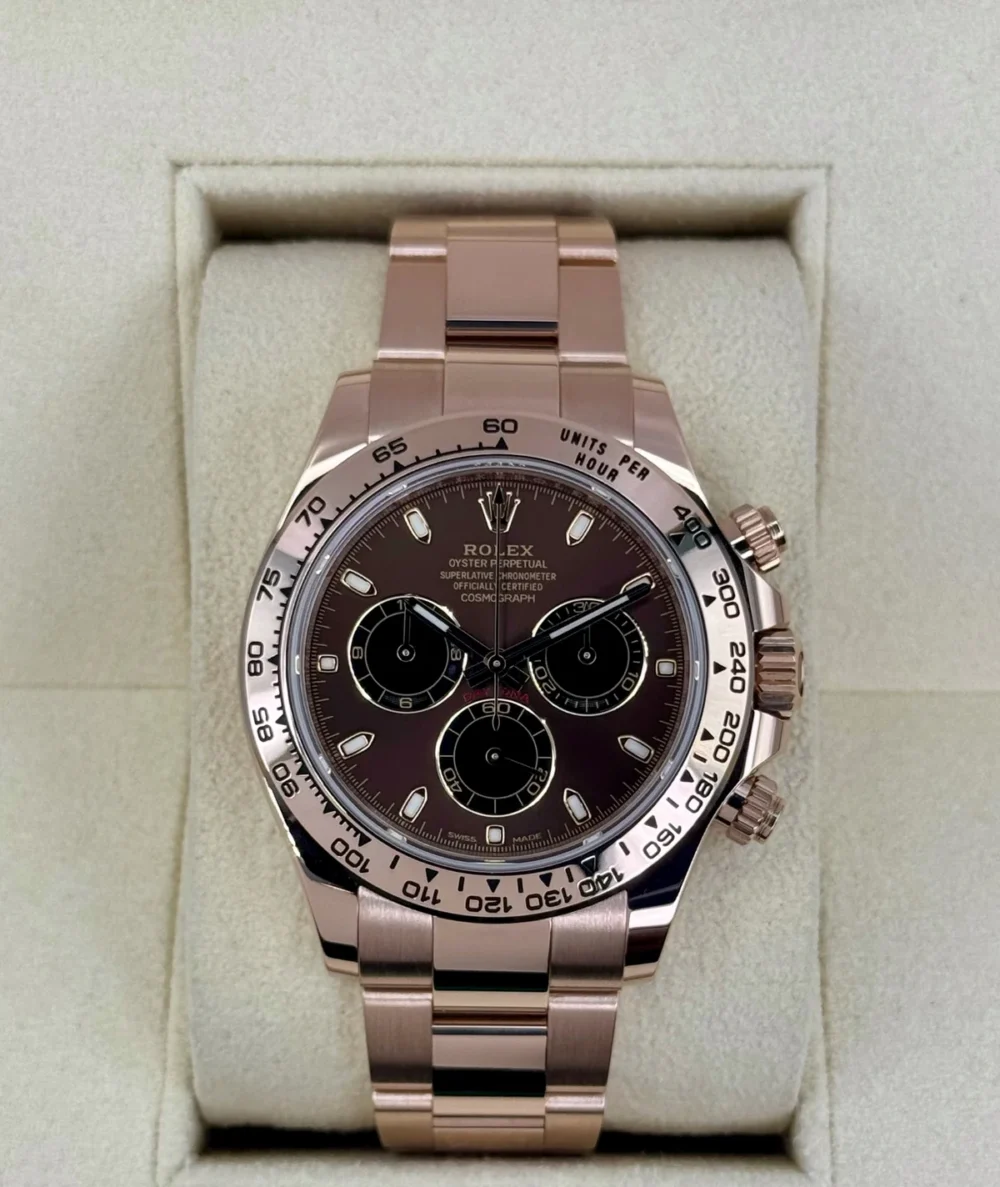 2021 Rolex Daytona 40mm 116505 Rose Gold Chocolate Dial