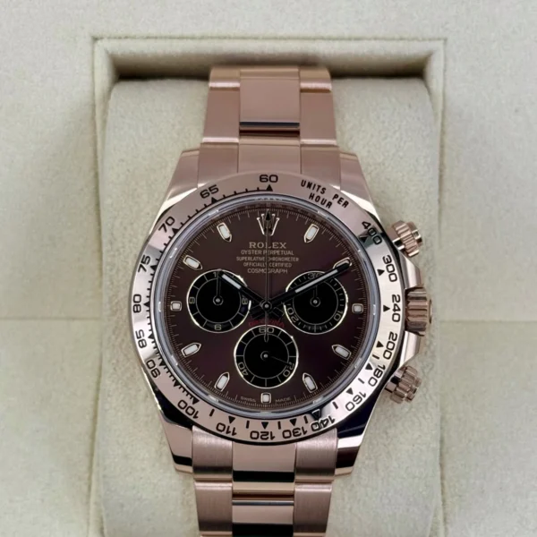 2021 Rolex Daytona 40mm 116505 Rose Gold Chocolate Dial
