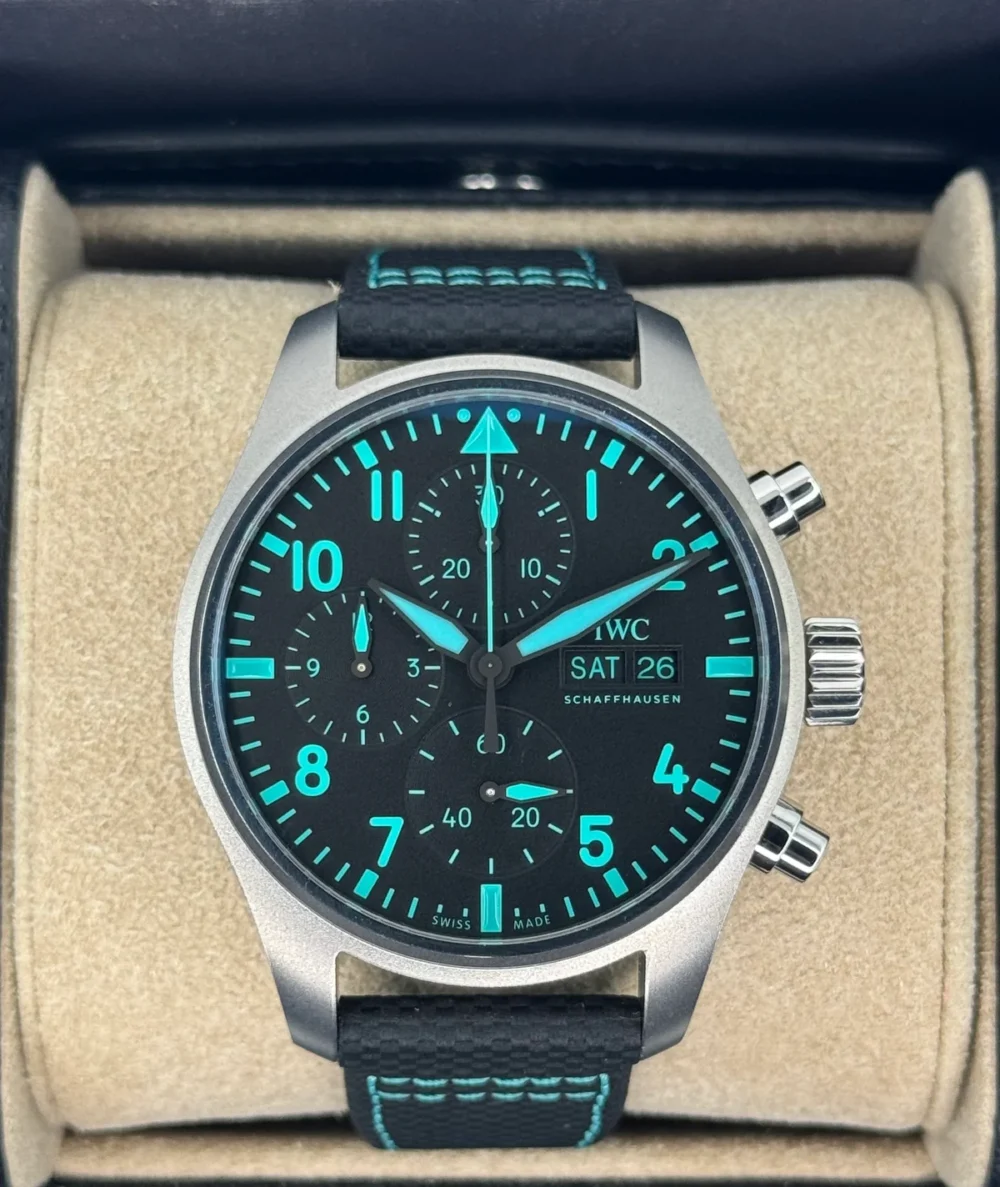 2024 IWC Pilot's Chronograph 41mm IW388108 Titanium Black Dial