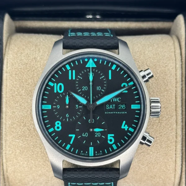 2024 IWC Pilot's Chronograph 41mm IW388108 Titanium Black Dial