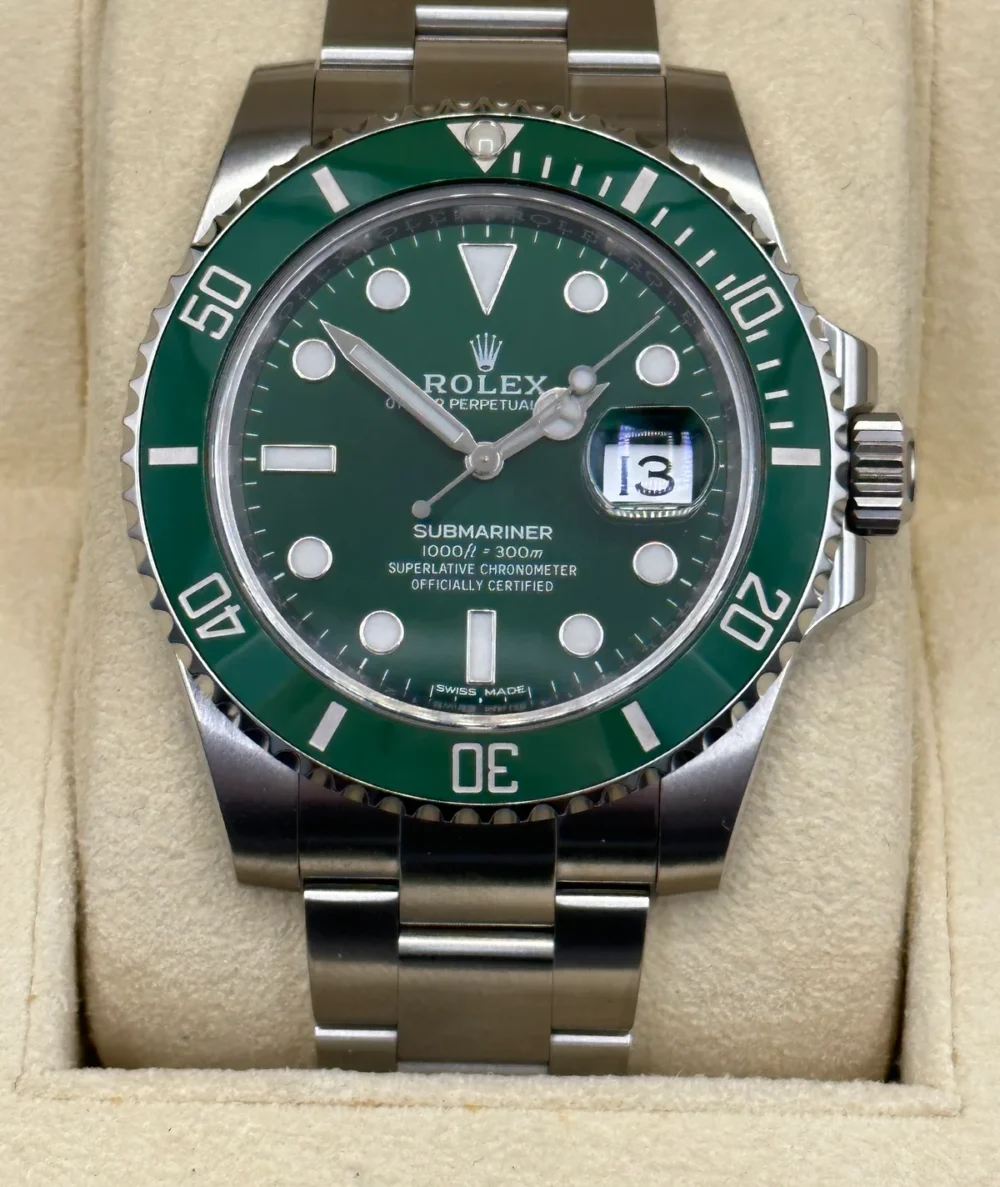 2016 Rolex Submariner "Hulk" 40mm 116610LV Green Dial