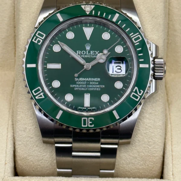 2016 Rolex Submariner "Hulk" 40mm 116610LV Green Dial