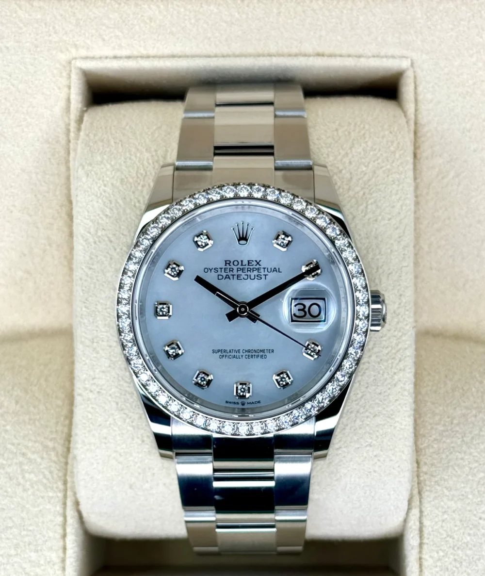 NEW 2024 Rolex Datejust 36mm 126284RBR MOP Diamond Dial