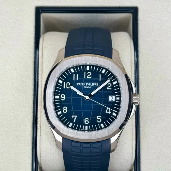 2021 Patek Philippe Aquanaut 5168G 42.2mm White Gold Blue Dial