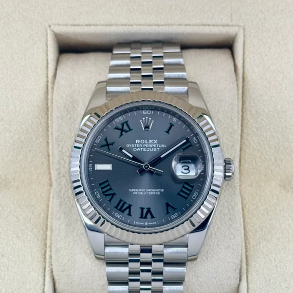 2020 Rolex Datejust 41mm 126334 Stainless Steel Jubilee Wimbledon Dial