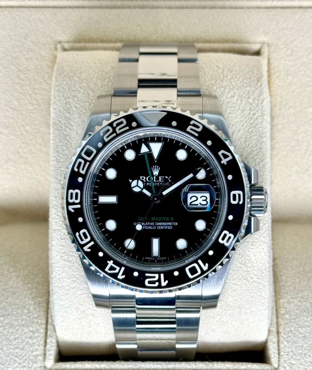 2013 Rolex GMT-Master II 40mm 116710LN Stainless Steel Black Dial