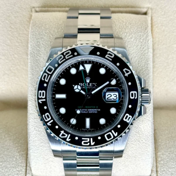 2013 Rolex GMT-Master II 40mm 116710LN Stainless Steel Black Dial
