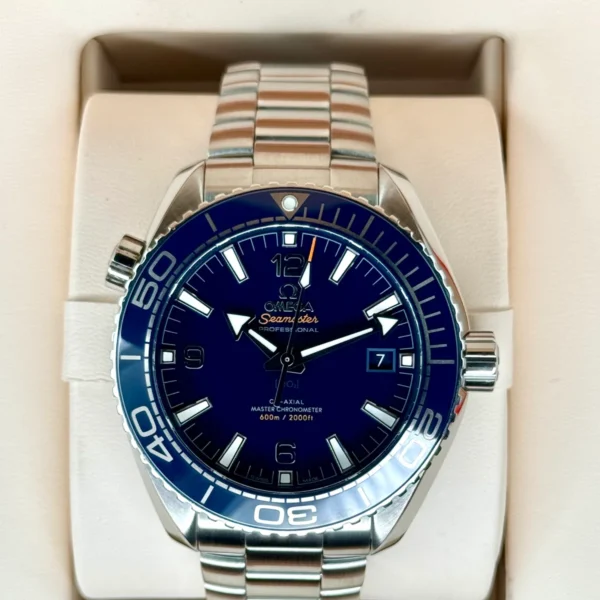 2019 Omega Seamaster Planet Ocean 43.5mm 215.30.44.21.03.001 Blue Dial