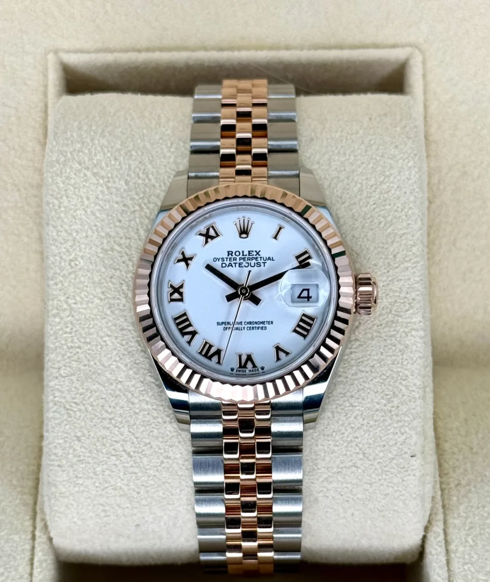 NEW 2025 Rolex Lady-Datejust 28mm 279171 Jubilee White Dial