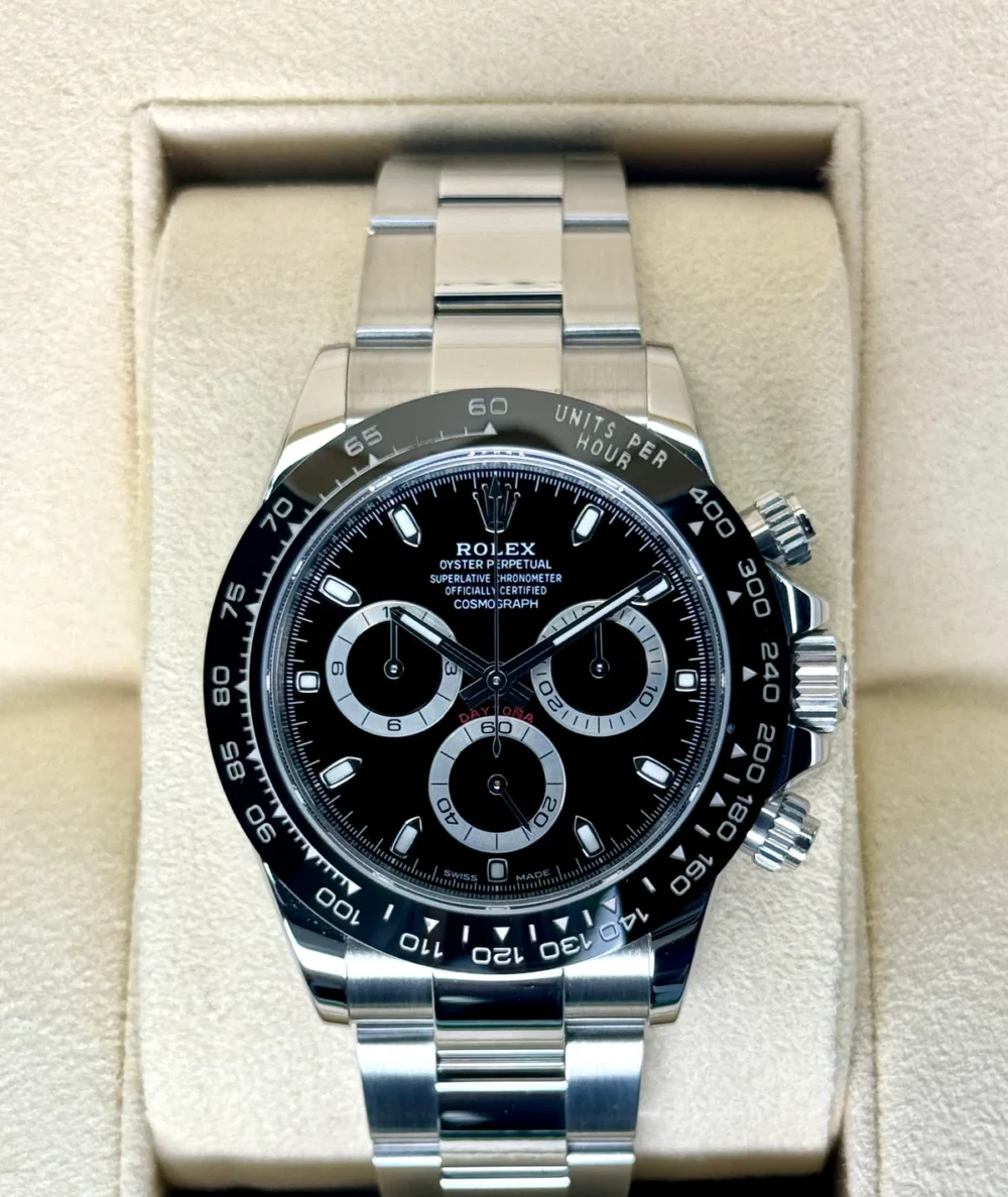 2019 Rolex Daytona 40mm 116500LN Stainless Steel Black Dial