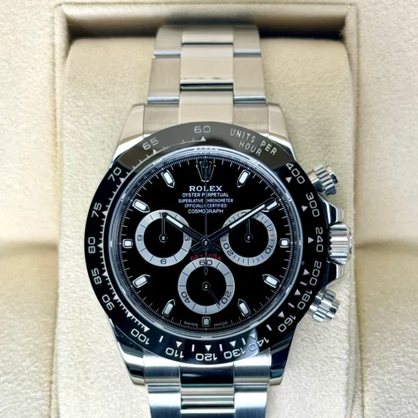 2019 Rolex Daytona 40mm 116500LN Stainless Steel Black Dial