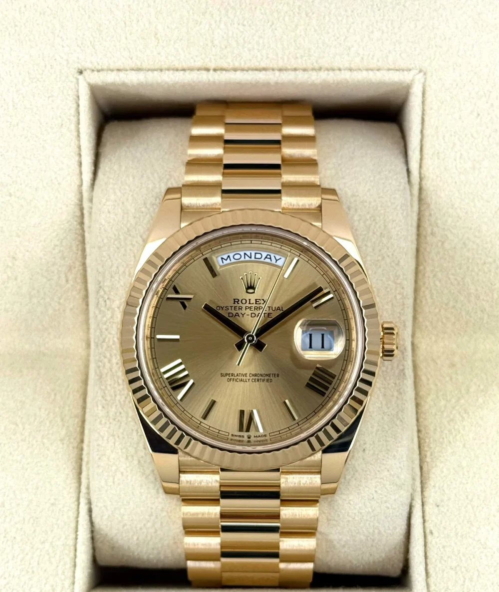 2022 Rolex Day-Date 40mm 228238 Presidential Champagne Dial