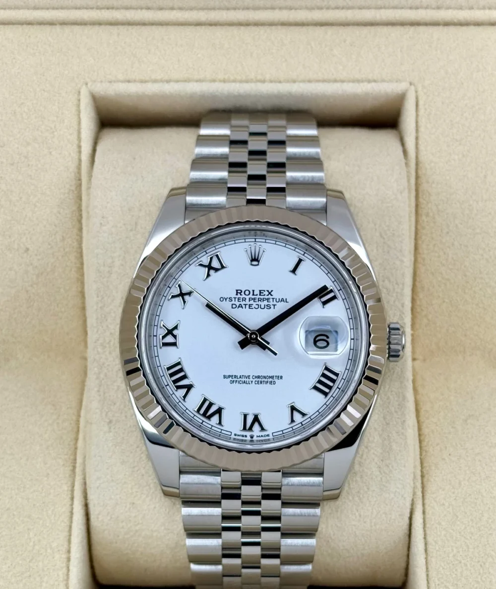 2022 Rolex Datejust 41mm 126334 Stainless Steel Jubilee White Dial