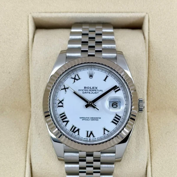 2022 Rolex Datejust 41mm 126334 Stainless Steel Jubilee White Dial