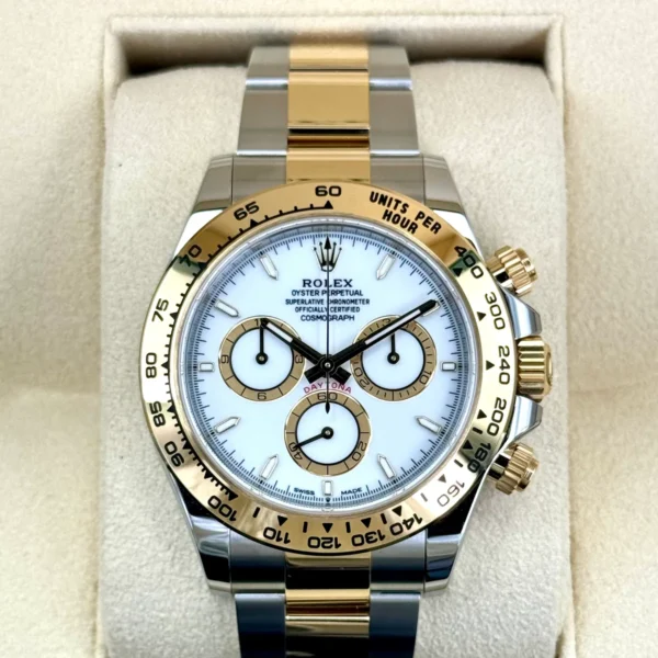 NEW 2024 Rolex Daytona 40mm 126503 Two-Tone White Dial