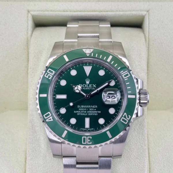 2013 Rolex Submariner "Hulk" 40mm 116610LV Green Dial