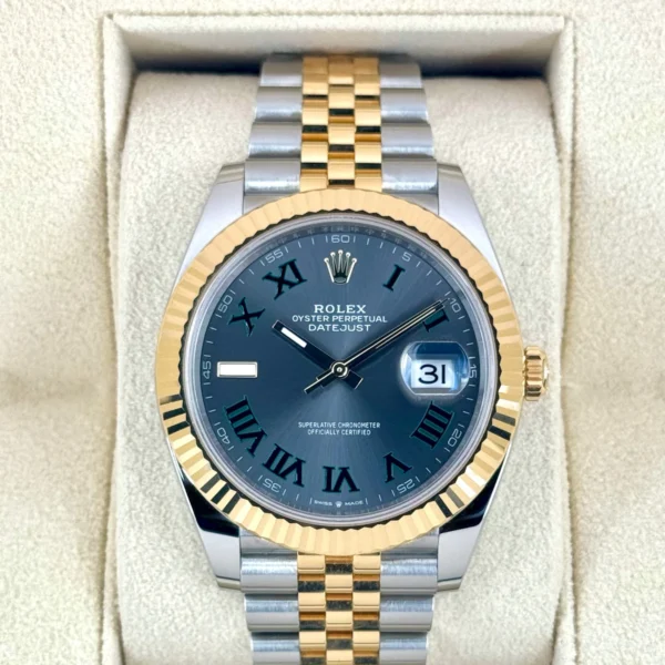 2024 Rolex Datejust 41mm 126333 Two-Tone Jubilee Wimbledon Dial