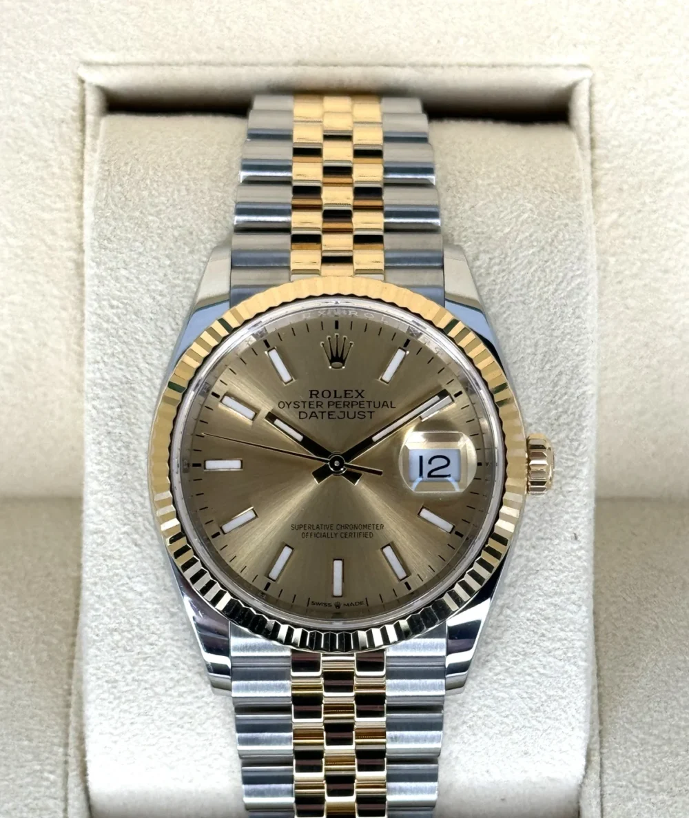 2019 Rolex Datejust 36mm 126233 Two-Tone Jubilee Champagne Dial