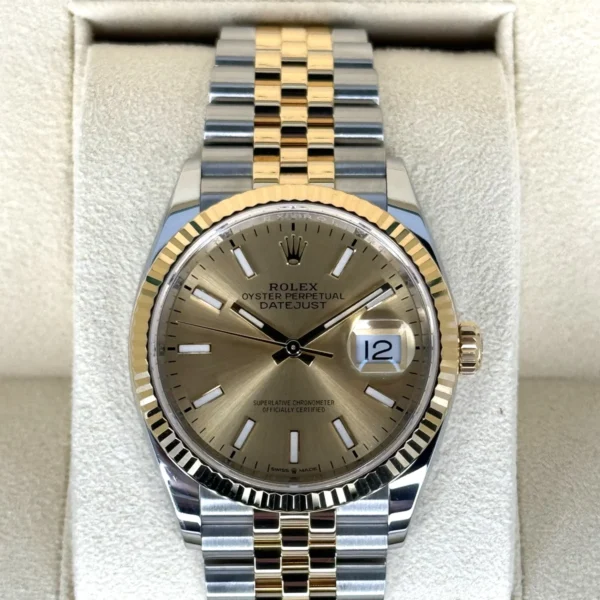 2019 Rolex Datejust 36mm 126233 Two-Tone Jubilee Champagne Dial