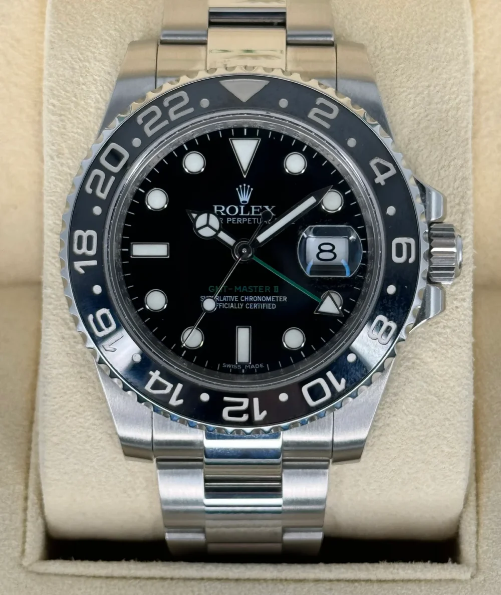 2013 Rolex GMT-Master II 40mm 116710LN Stainless Steel Black Dial