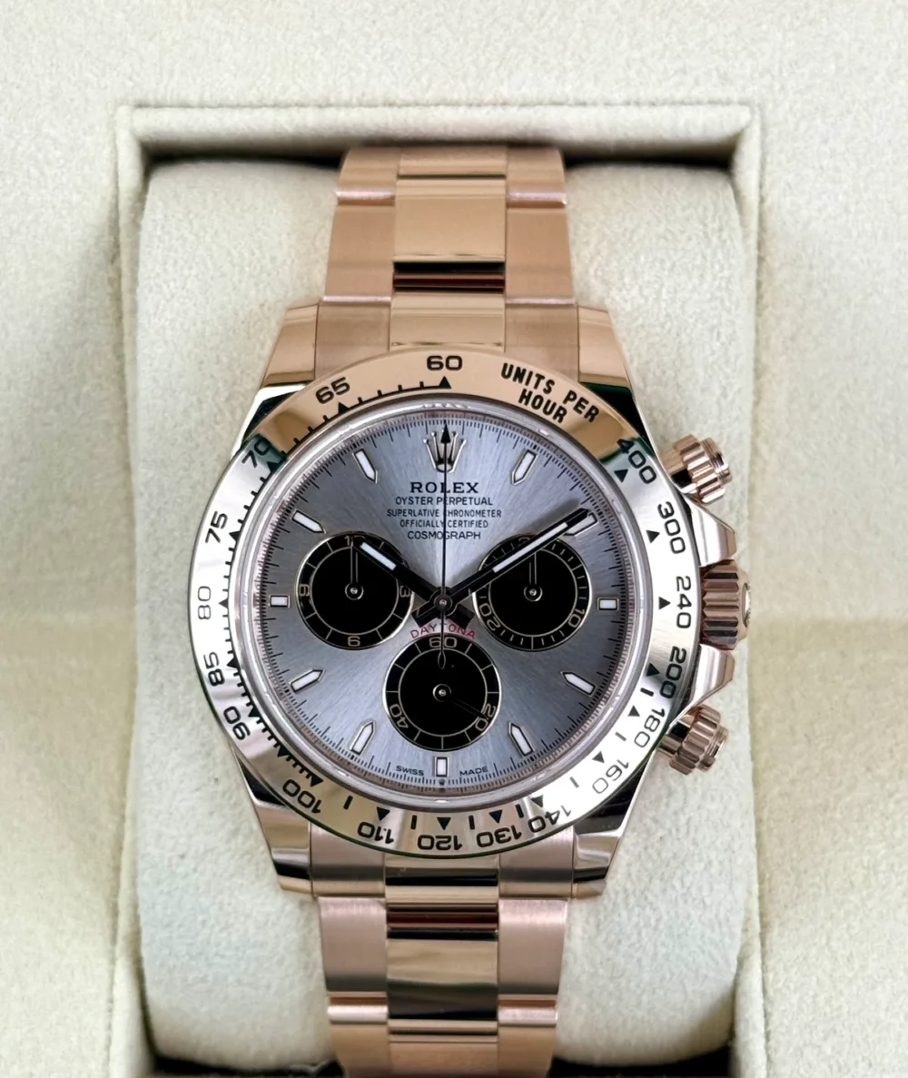 NEW 2025 Rolex Daytona 40mm 126505 Rose Gold Sundust Dial